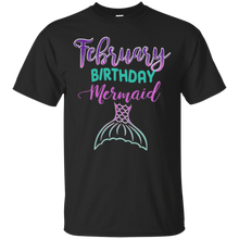 Girls February Birthday Mermaid Bday Party T-Shirt