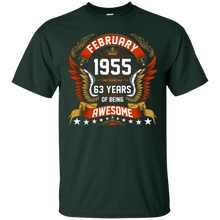 February 1955 63th Birthday 63 Years Old Gift T-Shirt