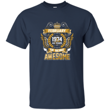 February 1974 44th Birthday 44 Years Old Gift T-Shirt
