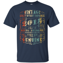 Vintage Genuine Retro Made In 2015 2nd Birthday Gift 2 yrs