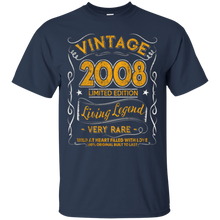 Vintage Born in 2008 9th Birthday 9 Years Old Awesome Gift