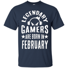Legendary Gamers are Born in February Birthday Gaming Tee