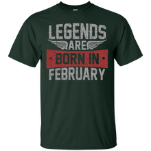 Legends Are Born in February T shirt, Vintage Gift T Shirt