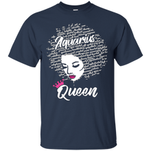 Aquarius Zodiac Birthday Afro Gift T-Shirt for Black Women