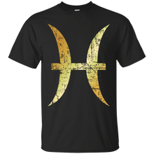 Zodiac Sign Pisces T-Shirts (Ancient Gold)