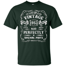 Mens 65th Birthday T-Shirt Legend Vintage 1953 Original Parts Tee