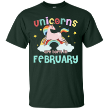 Unicorns Are Born In February T-shirt Lovely Unicorn