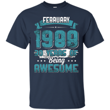 February 1988 Birthday 30 Years Of Being Awesome T-Shirt