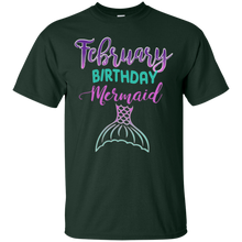Girls February Birthday Mermaid Bday Party T-Shirt