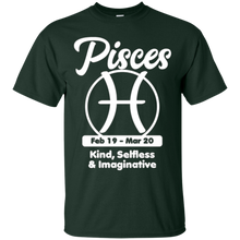 Pisces Zodiac Sign Symbol Qualities Graphic T-shirt (Dark)