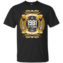 February 1981 37th Birthday 37 Years Old Gift T-Shirt