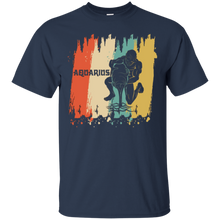 Vintage Aquarius T-shirt Silhouette Horoscope