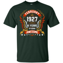 February 1927 91th Birthday 91 Years Old Gift T-Shirt