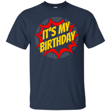 It's My Birthday Superhero Style T-Shirt - Kids Boys Girls