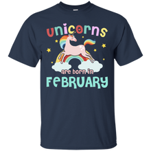 Unicorns Are Born In February T-shirt Lovely Unicorn