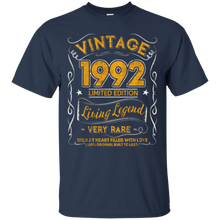 Vintage Born in 1992 25th Birthday 25 Years Old Awesome Gift
