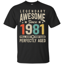 Awesome since 1981 37th Birthday T Shirt 37 Years Old
