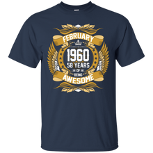 February 1960 58th Birthday 58 Years Old Gift T-Shirt