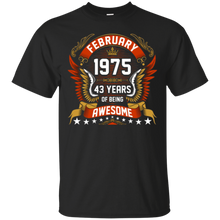February 1975 43th Birthday 43 Years Old Gift T-Shirt
