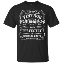 Mens 78th Birthday T-Shirt Legend Vintage 1940 Original Parts Tee