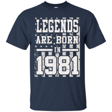 Vintage Legends Born In 1981 Birthday Gift 37 Years Old 36th