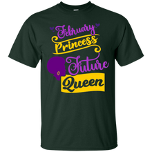 February Princess Future Queen Girls Birthday T-shirt