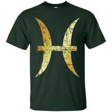 Zodiac Sign Pisces T-Shirts (Ancient Gold)