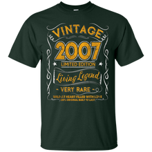 Vintage Born in 2007 10th Birthday 10 Years Old Awesome Gift