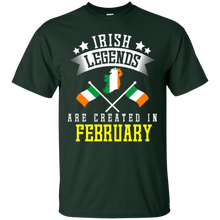 Funny Irish Legends Are Created In February T-shirt Ireland