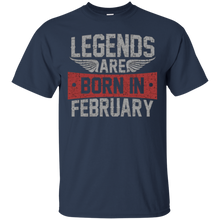 Legends Are Born in February T shirt, Vintage Gift T Shirt