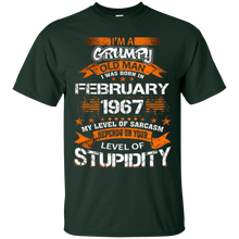 A Grumpy Old Man was Born in February 1967-50 years T-Shirt