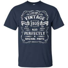 Mens 79th Birthday T-Shirt Legend Vintage 1939 Original Parts Tee