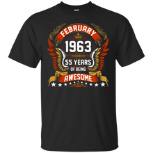 February 1963 55th Birthday 55 Years Old Gift T-Shirt