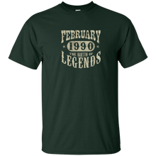 28 years 28th Birthday February 1990 Birth of Legend T-Shirt