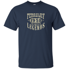 60 years 60th Birthday February 1958 Birth of Legend T-Shirt