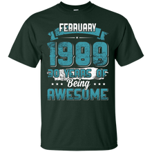 February 1988 Birthday 30 Years Of Being Awesome T-Shirt