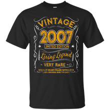 Vintage Born in 2007 10th Birthday 10 Years Old Awesome Gift