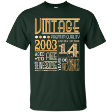 Vintage Born in 2003 14th Birthday 14 Years Old Awesome Gift