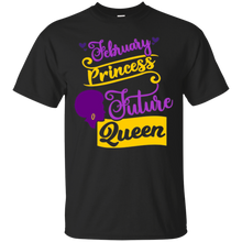 February Princess Future Queen Girls Birthday T-shirt