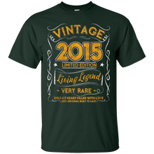 Vintage Born in 2015 2nd Birthday 2 Years Old Awesome Gift