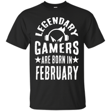 Legendary Gamers are Born in February Birthday Gaming Tee