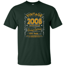 Vintage Born in 2008 9th Birthday 9 Years Old Awesome Gift
