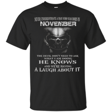 The Devil Don't Need To Ask - Born in November - Man T-shirt