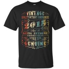 Vintage Genuine Retro Made In 2015 2nd Birthday Gift 2 yrs