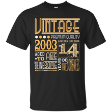 Vintage Born in 2003 14th Birthday 14 Years Old Awesome Gift