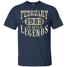 35 years 35th Birthday February 1983 Birth of Legend T-Shirt
