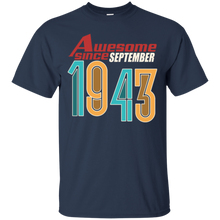 Awesome Since September 1943 T-Shirt 74th Birthday