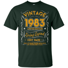 Vintage Born in 1983 34th Birthday 34 Years Old Awesome Gift