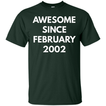 Awesome Since February 2002 t-shirt - February Birthdays