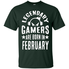 Legendary Gamers are Born in February Birthday Gaming Tee